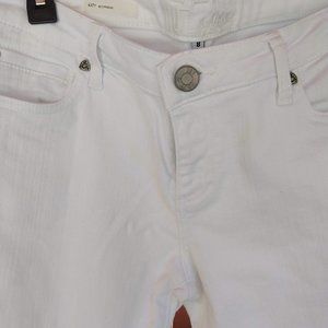 Women's White KUT Boyfriend Jeans